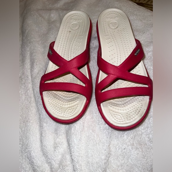 Crocs sandals pink size 7 for lady - Picture 3 of 5